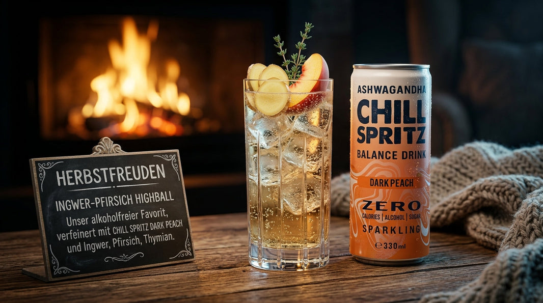 Ginger Peach Highball: Wenn wohlige Wärme auf ayurvedische Entspannung trifft