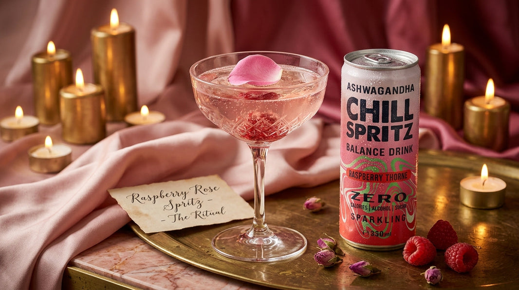 Raspberry Rose Spritz: Dein florales Ashwagandha-Ritual für besondere Momente