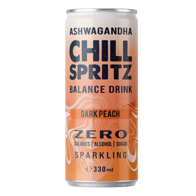 Ashwagandha Chill Spritz – Dark Peach 24er Tray (24 x 330ml)-3
