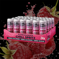 Ashwagandha Chill Spritz – Raspberry Thorne 24er Tray (24 x 330ml)-1