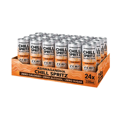 Ashwagandha Chill Spritz – Dark Peach 24er Tray (24 x 330ml)-2