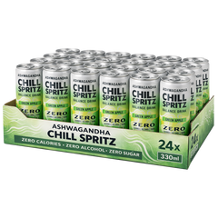 Ashwagandha Chill Spritz – Green Apple 24er Tray (24 x 330ml)-3