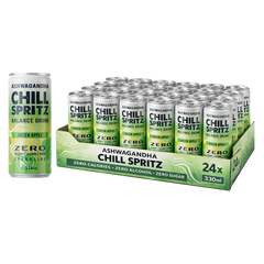 Ashwagandha Chill Spritz – Green Apple 24er Tray (24 x 330ml)-2